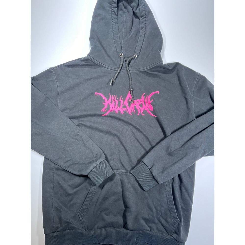 Kill Crew Hoodie Mens L Black Pink The Gym Is My Psych Ward Graphic Pullover